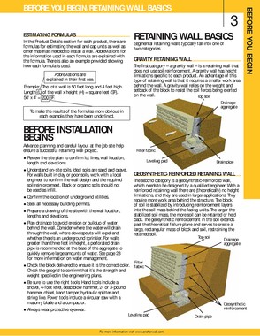 Anchor Wall - Estimating & Installing Catalog