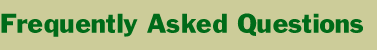 Frequently Asked Questions