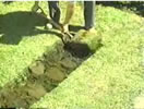 Celtik retaining wall excavation