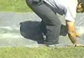 installing the geotextile