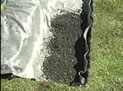 geotextile with overlap